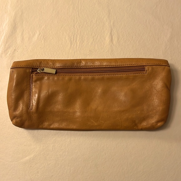 Camel leather clutch - Picture 3 of 4